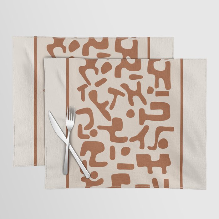 Organic Contemporary Modern Shapes 07 Placemat Gallery Image 1