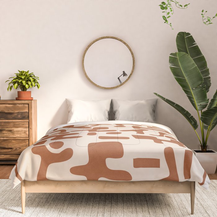 Organic Contemporary Modern Shapes 07 Comforter Gallery Image 3