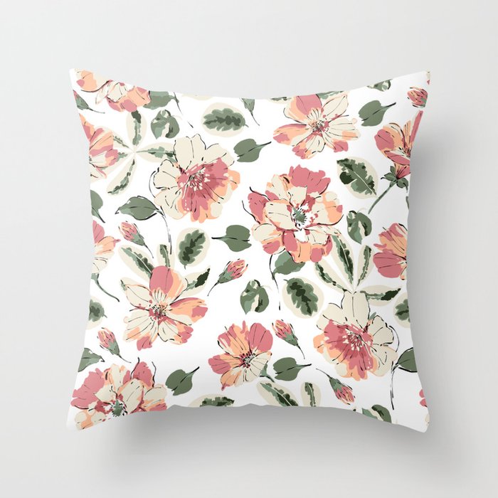 Modern tropical garden WGP Throw Pillow Gallery Image 6