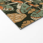 Mushroom Garden Winter Night Welcome Mat Gallery Image 2