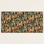 Mushroom Garden Winter Night Desk Mat Gallery Image 3
