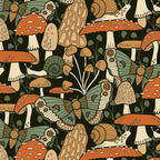 Mushroom Garden Winter Night Coffee Mug Gallery Image 2