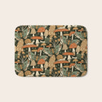 Mushroom Garden Winter Night Bath Mat Gallery Image 1