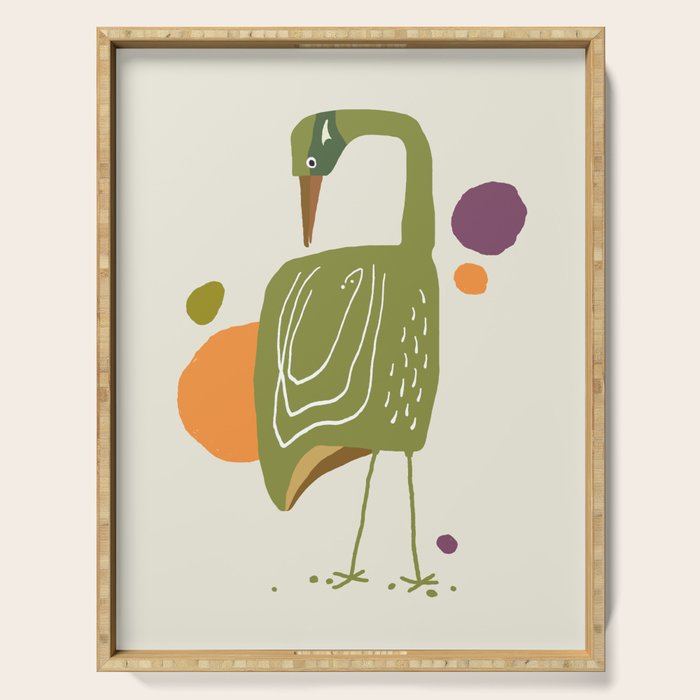 Quirky Brolga Serving Tray Gallery Image 1