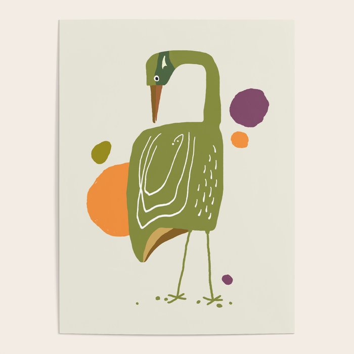 Quirky Brolga Poster Gallery Image 4