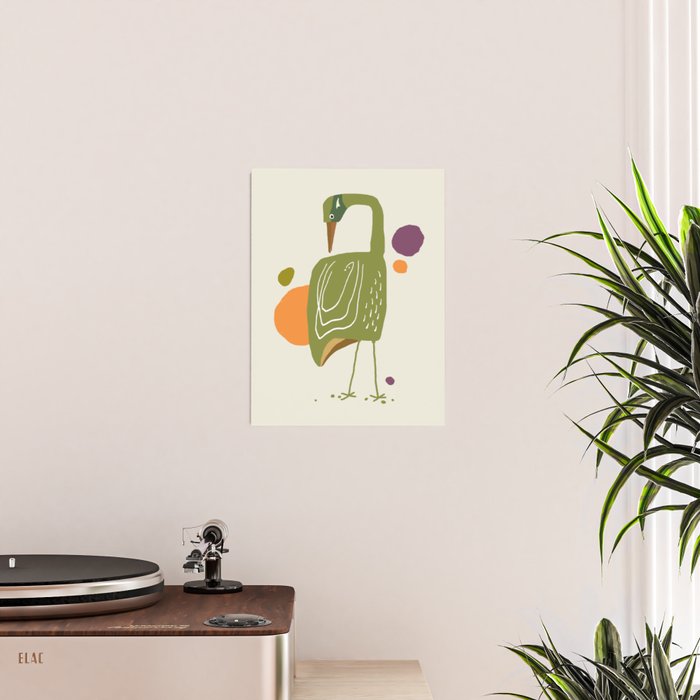 Quirky Brolga Poster Gallery Image 2