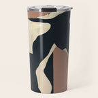 Abstract Minimal Horse Mocha Mousse Travel Mug Gallery Image 1