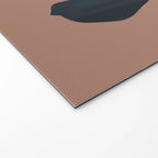Abstract Minimal Horse Mocha Mousse Welcome Mat Gallery Image 2