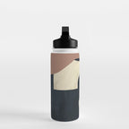 Abstract Minimal Horse Mocha Mousse Water Bottle Gallery Image 3
