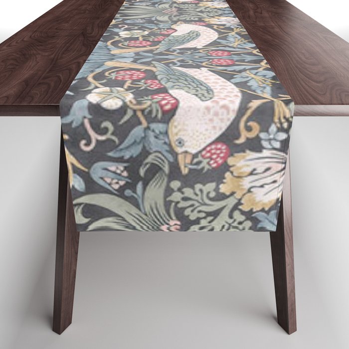 William Morris Strawberry Thief Ink Table Runner Gallery Image 1