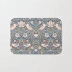 William Morris Strawberry Thief Ink Bath Mat Gallery Image 1