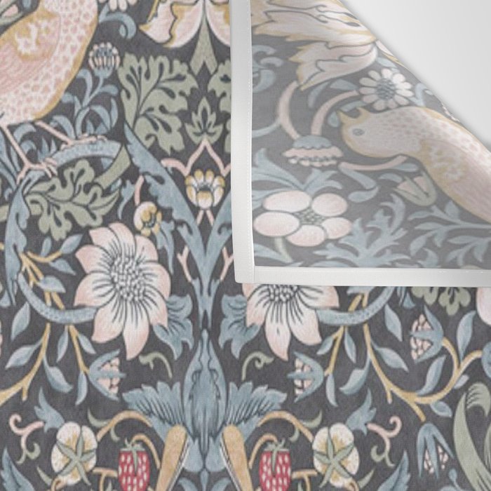 William Morris Strawberry Thief Ink Wall Tapestry Gallery Image 3