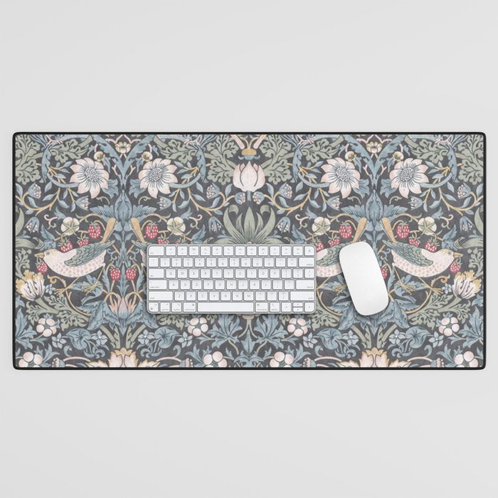 William Morris Strawberry Thief Ink Desk Mat Gallery Image 1
