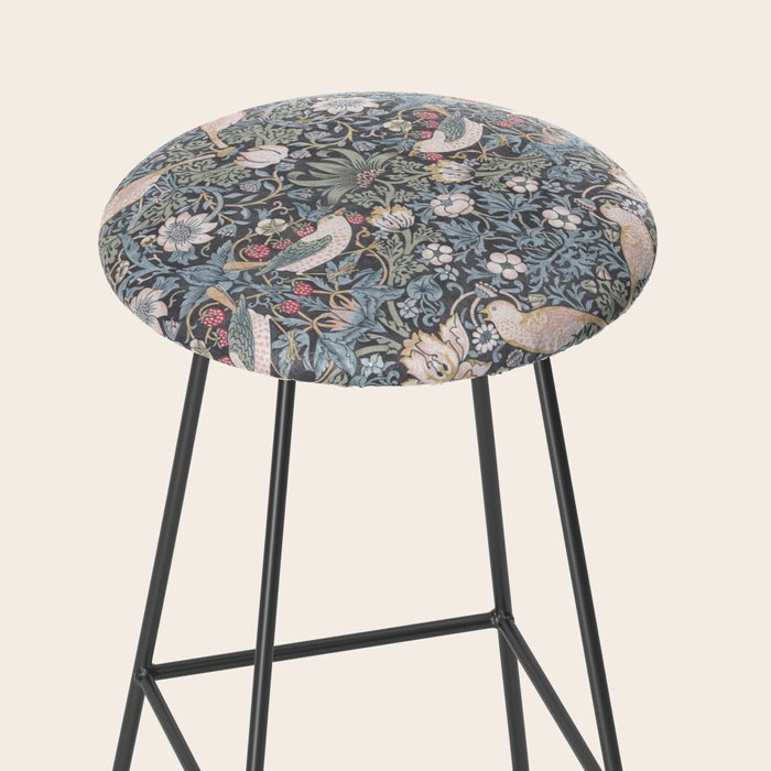 William Morris Strawberry Thief Ink Stool Gallery Image 2