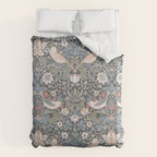 William Morris Strawberry Thief Ink Duvet Cover Gallery Image 6