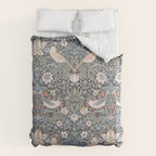 William Morris Strawberry Thief Ink Comforter Gallery Image 6