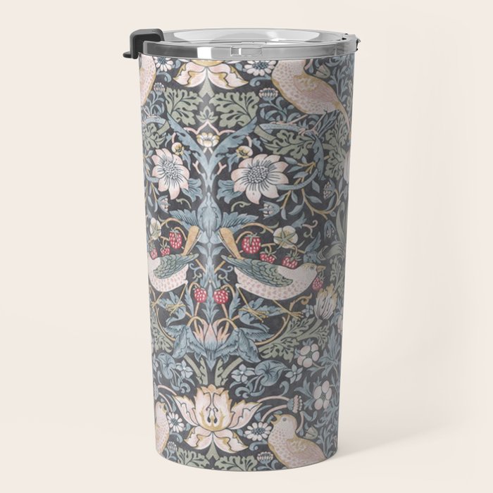 William Morris Strawberry Thief Ink Travel Mug Gallery Image 3