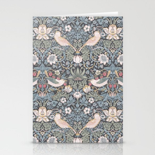 William Morris Strawberry Thief Ink Stationery Card Gallery Image 2