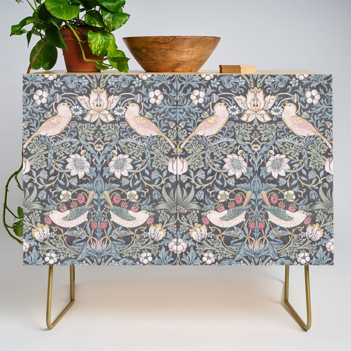 William Morris Strawberry Thief Ink Credenza Gallery Image 1