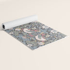 William Morris Strawberry Thief Ink Yoga Mat Gallery Image 2