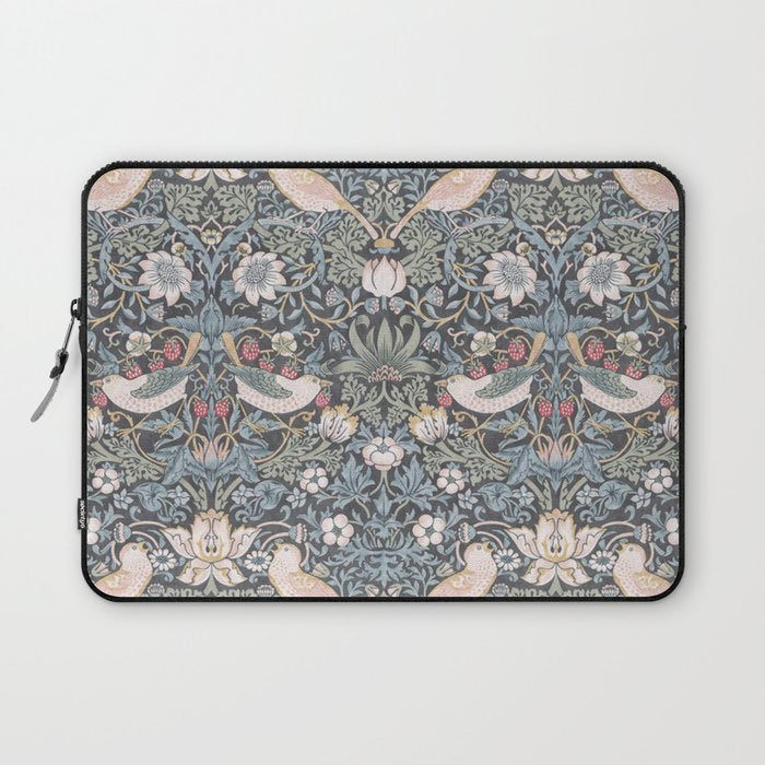 William Morris Strawberry Thief Ink Laptop Sleeve Gallery Image 1
