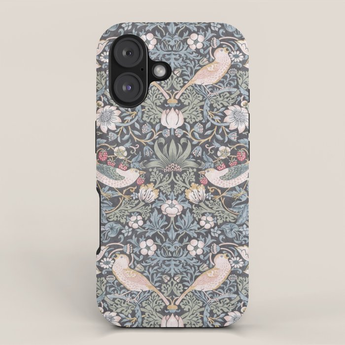 William Morris Strawberry Thief Ink iPhone Case Gallery Image 1