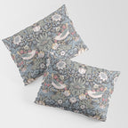 William Morris Strawberry Thief Ink Pillow Sham Gallery Image 3