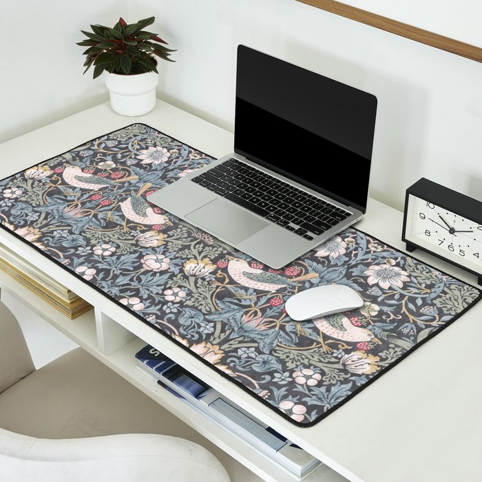 William Morris Strawberry Thief Ink Desk Mat Gallery Image 2