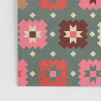 Winter Quilt Stars: Festive Mosaic in Jewel Tones Poster Gallery Image 3