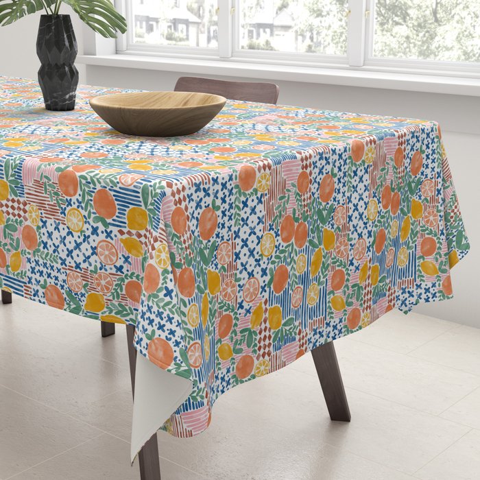 Mediterranean Fusion Citrus Tablecloth Gallery Image 3