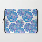 Rosette Succulents - Blue Palette Laptop Sleeve Gallery Image 1