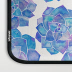 Rosette Succulents - Blue Palette Laptop Sleeve Gallery Image 3