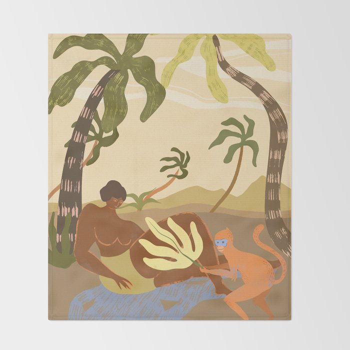 Monkey Around Throw Blanket Gallery Image 2