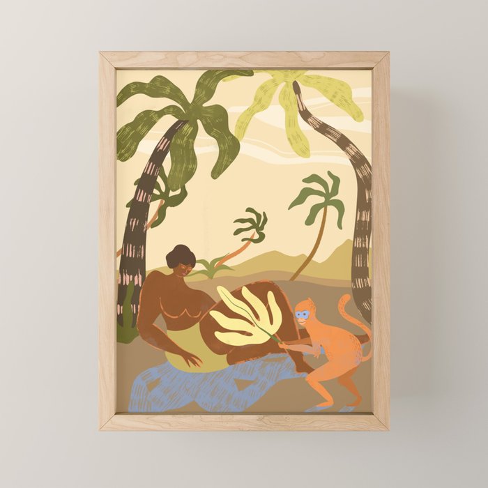 Monkey Around Mini Art Print Gallery Image 1