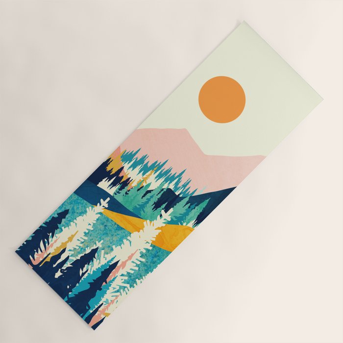 Summer Valley Vista Yoga Mat Gallery Image 1