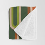 Mid Century Modern Geometry Throw Blanket Gallery Image 3