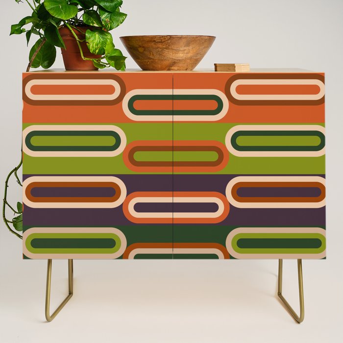 Mid Century Modern Geometry Credenza Gallery Image 1