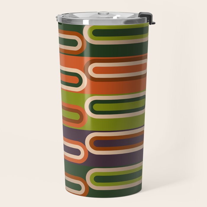 Mid Century Modern Geometry Travel Mug Gallery Image 2