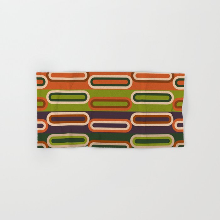 Mid Century Modern Geometry Bath Towel Gallery Image 1