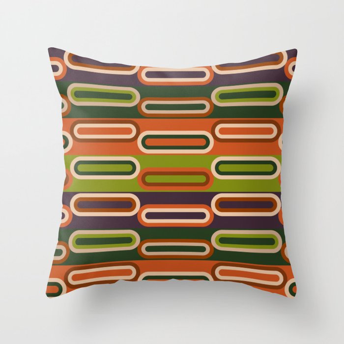 Mid Century Modern Geometry Throw Pillow Gallery Image 6