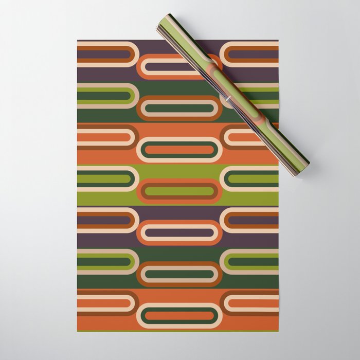 Mid Century Modern Geometry Wrapping Paper Gallery Image 1