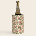 Spring Garden Flowers - Pink and Green Wine Chiller Gallery Image 1