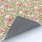 Spring Garden Flowers - Pink and Green Rug Gallery Image 4