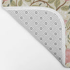 Spring Garden Flowers - Pink and Green Bath Mat Gallery Image 2