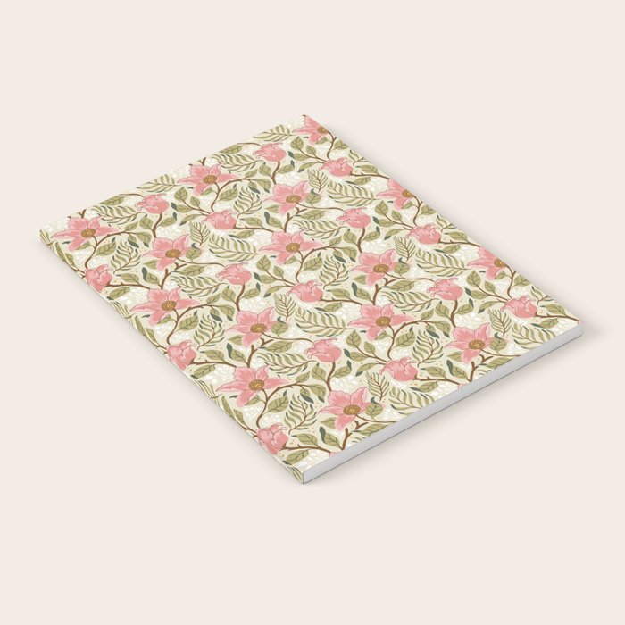 Spring Garden Flowers - Pink and Green Notebook Gallery Image 2
