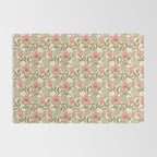 Spring Garden Flowers - Pink and Green Rug Gallery Image 2