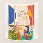 Abstract Woman 09 Wall Tapestry Gallery Image 4