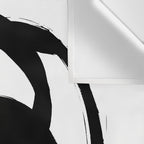 Ink Eye White Background Wall Tapestry Gallery Image 3