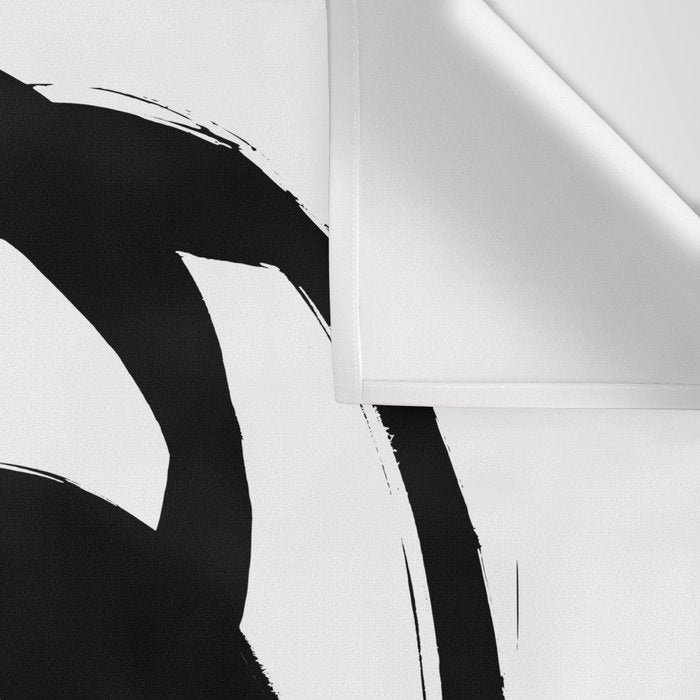 Ink Eye White Background Wall Tapestry Gallery Image 3