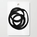 Ink Eye White Background Cutting Board Gallery Image 1